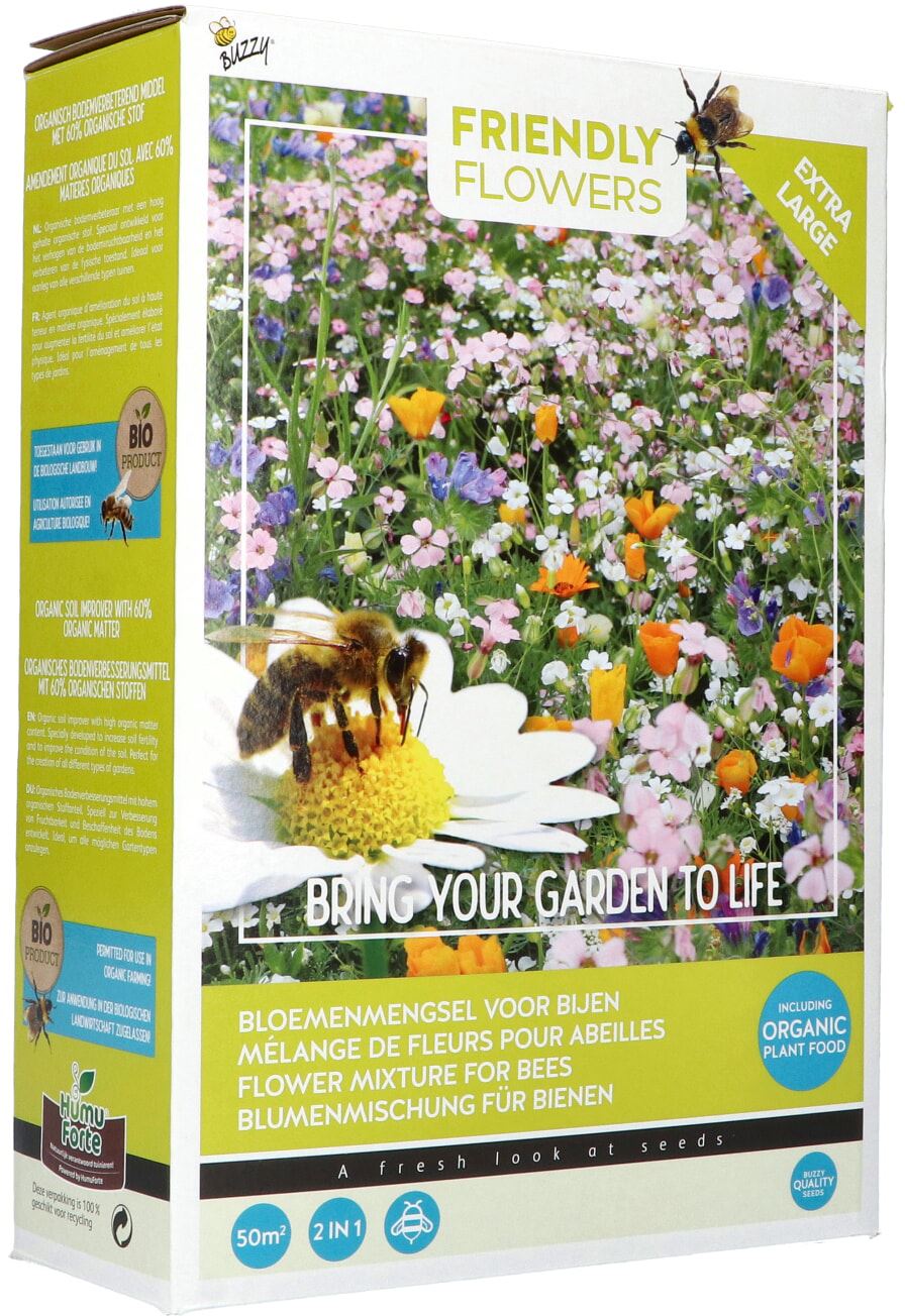 Buzzy Friendly Flowers XL - bijenlaag - voor 50m² afbeelding