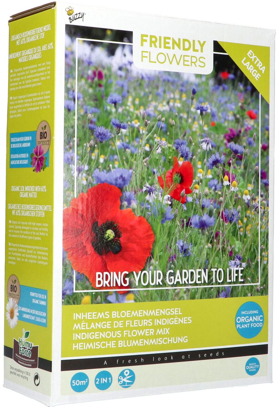 Buzzy® Friendly Flowers XL Inheems 50m² afbeelding