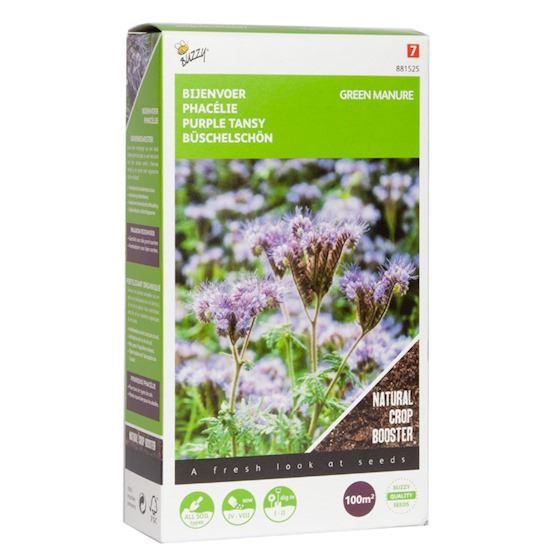 Buzzy® Groenbemester - Bijenvoer - Phacelia - 100g afbeelding