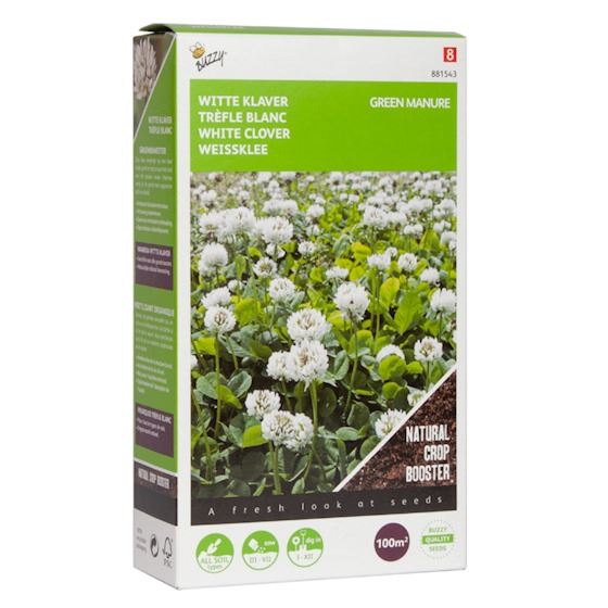 Buzzy® Groenbemester - Witte Klaver - 100g afbeelding
