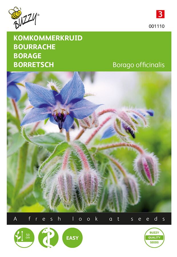 Buzzy® Komkommerkruid zaden afbeelding