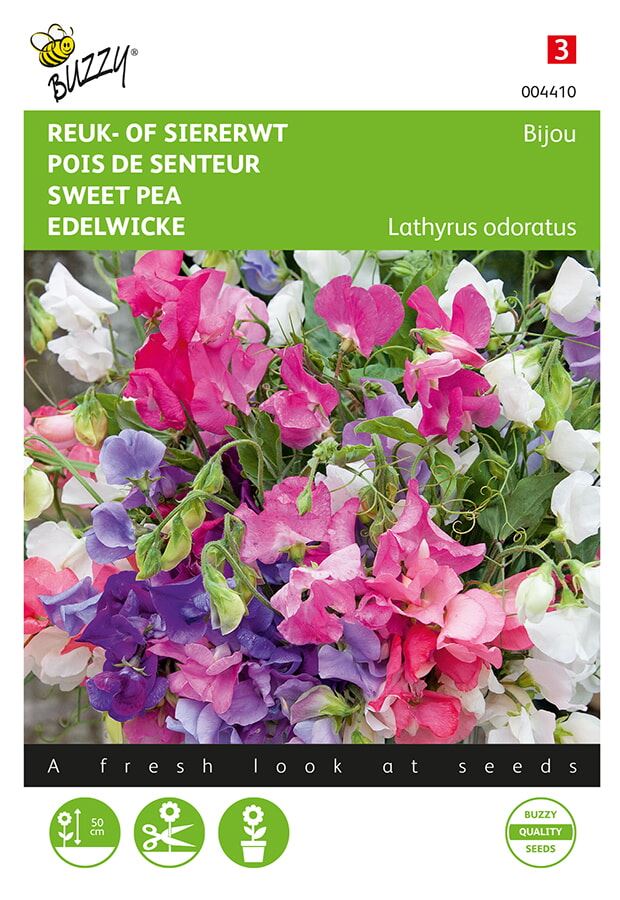 Buzzy® Reuk- of Siererwt zaden - Bijou - gemengd afbeelding