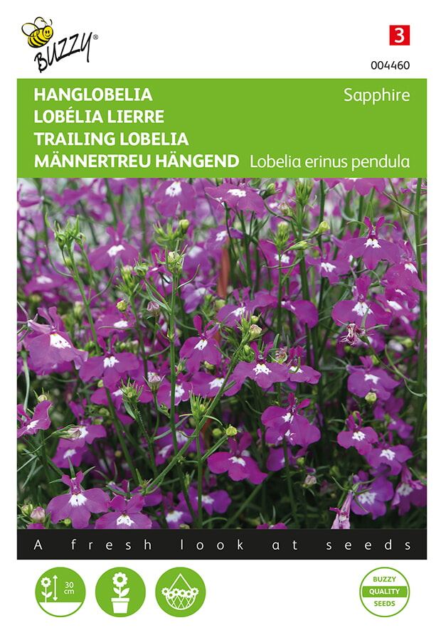Buzzy® Hanglobelia zaden - Sapphire - blauw afbeelding