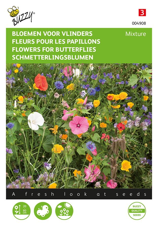 Buzzy bloemenweide - Bloemenmengsel voor vlinders afbeelding
