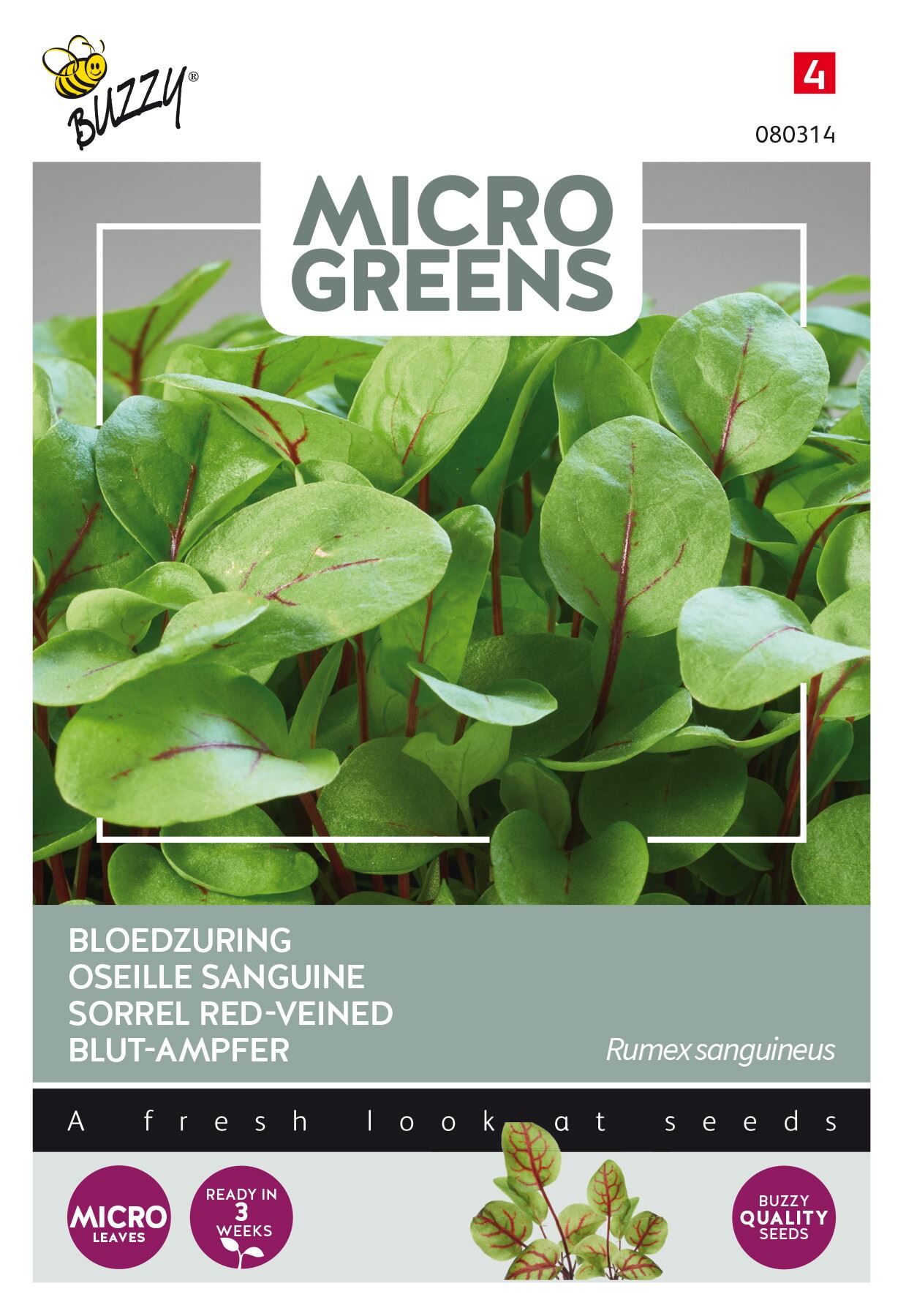 Buzzy Microgreens bloedzuring - 0,5 gram afbeelding