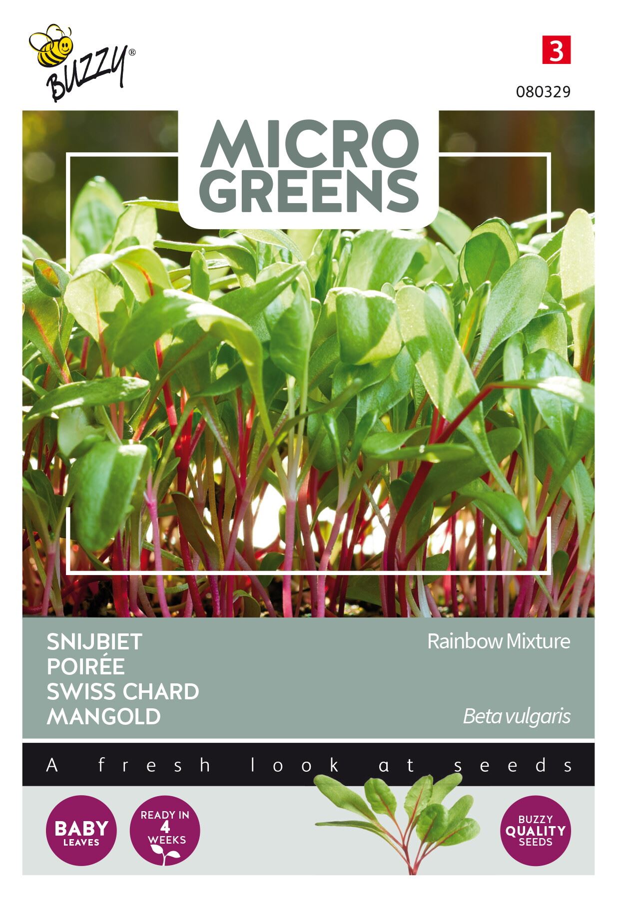 Buzzy® Microgreens - Snijbiet zaden - gemengd afbeelding