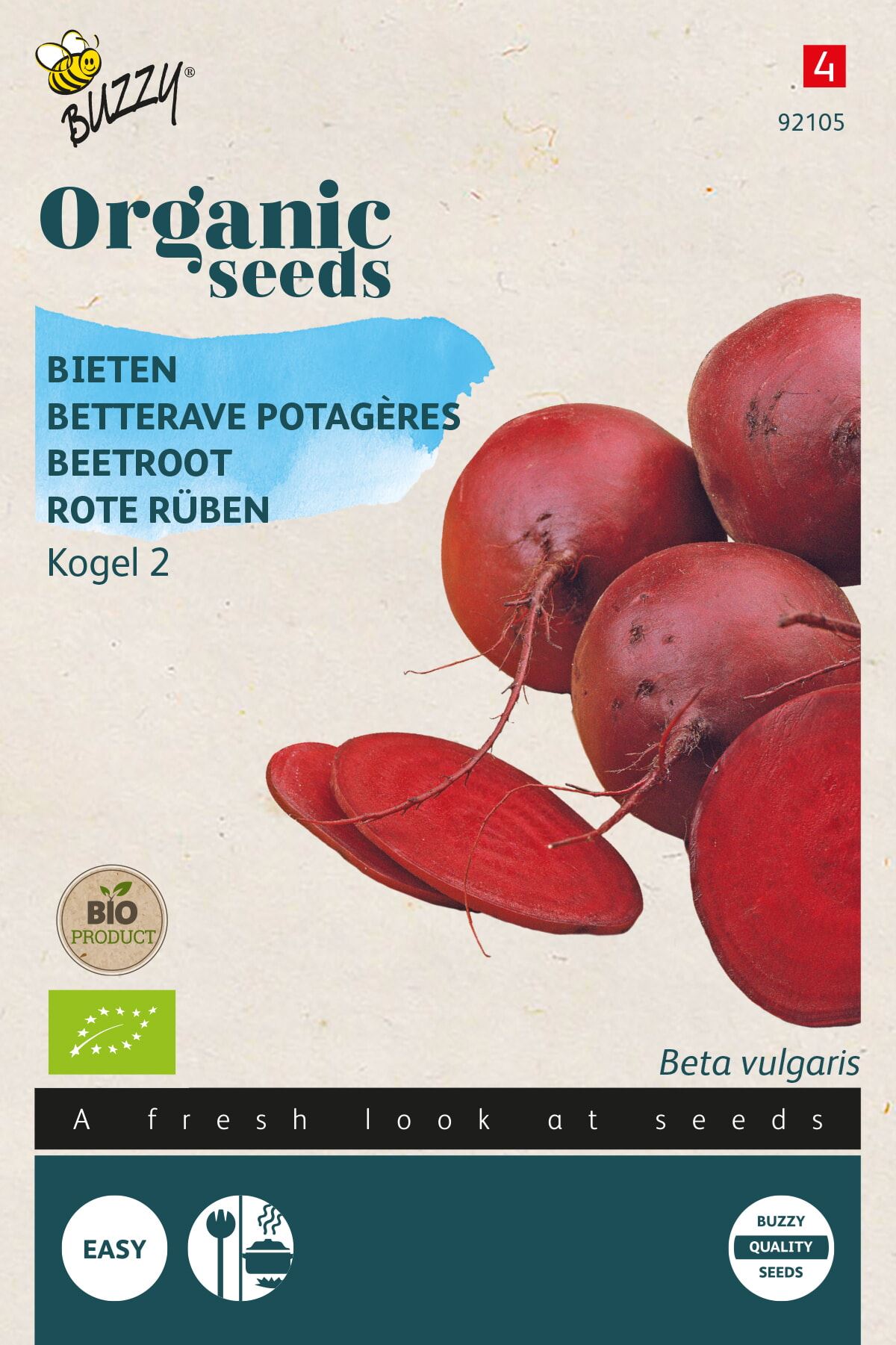 Buzzy® Bio Bieten zaden - Detroit afbeelding