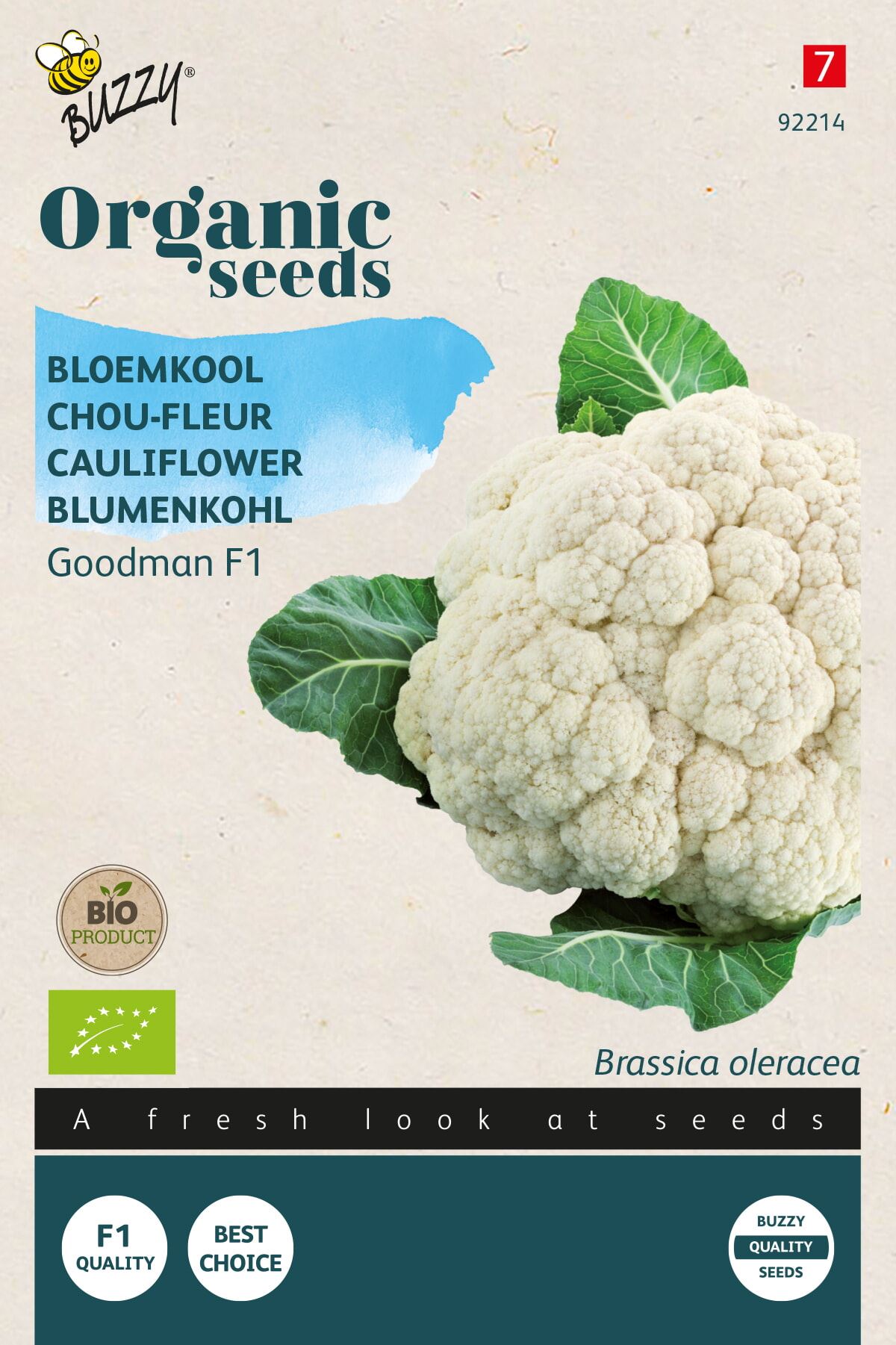 Buzzy Organic'Goodman F1'- Biologische Bloemkoolzaden afbeelding