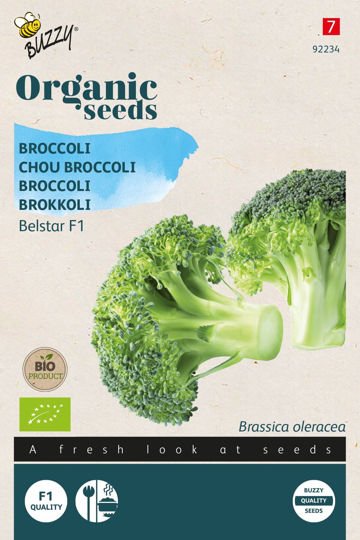 Buzzy Organic broccoli'Belstar'- F1 biologische broccolizaadjes afbeelding