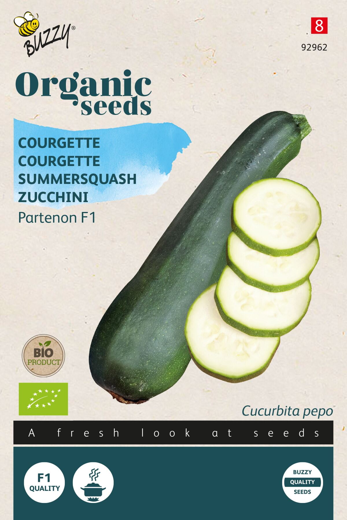 Buzzy® Bio Courgette zaden - Partenon afbeelding