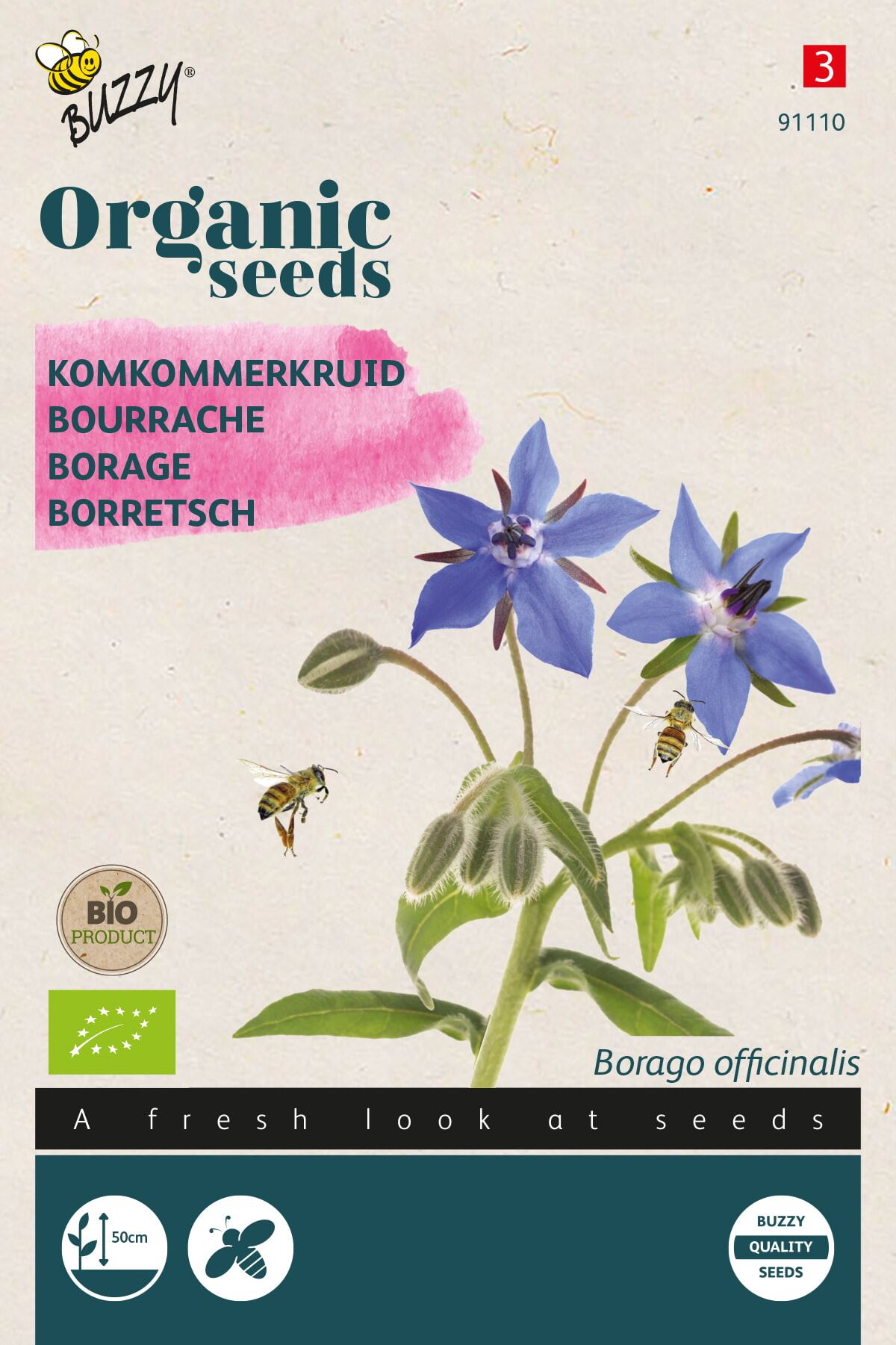 Buzzy Organic Komkommerkruid - Biologisch afbeelding