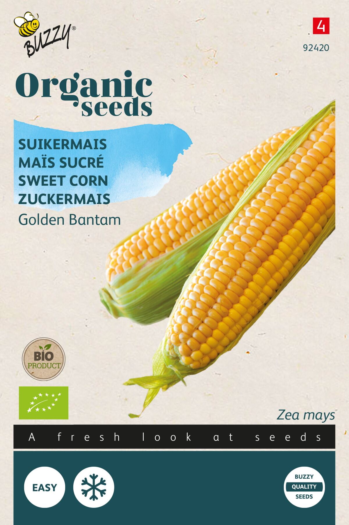 Buzzy® Bio Maïs zaden - Golden Bantam afbeelding