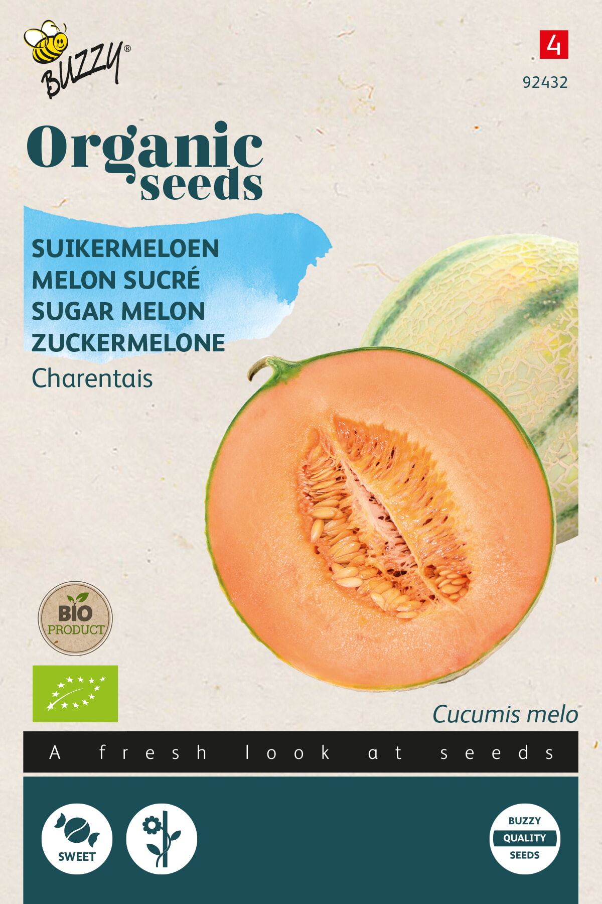 Buzzy® Bio Meloenen zaden - Charentais afbeelding