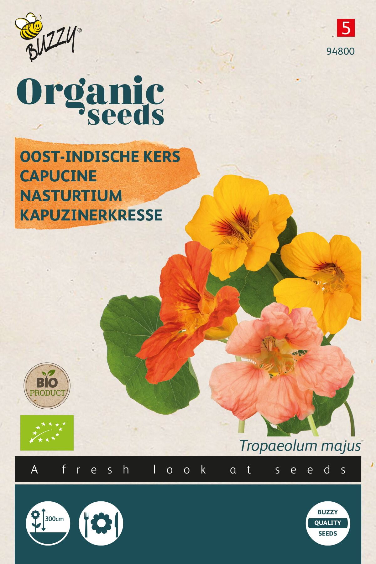 Buzzy® Bio Oost-Indische Kers zaden - hoge - gemengd afbeelding