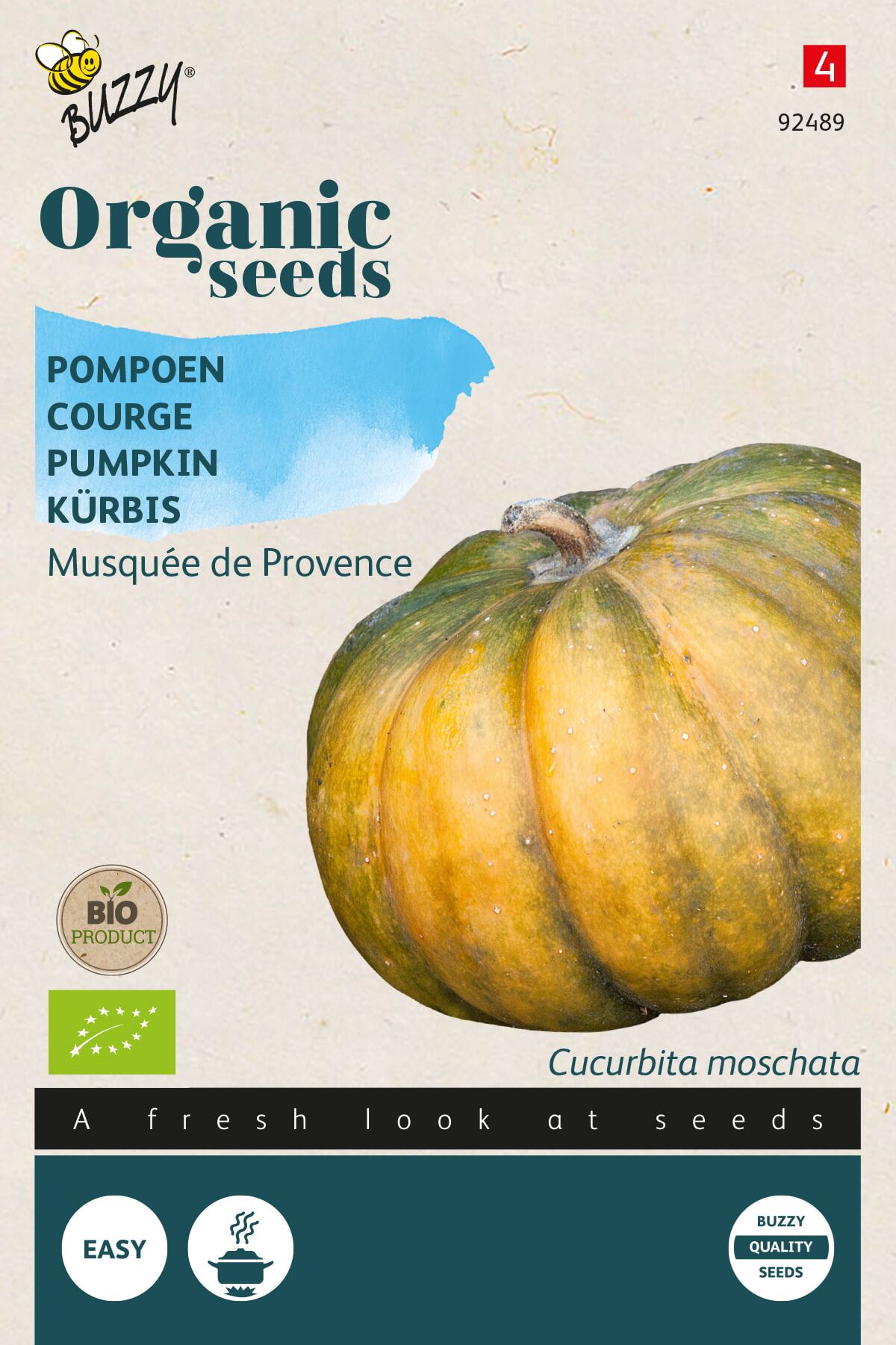 Buzzy® Bio Pompoen zaden - Musquée de Provence afbeelding
