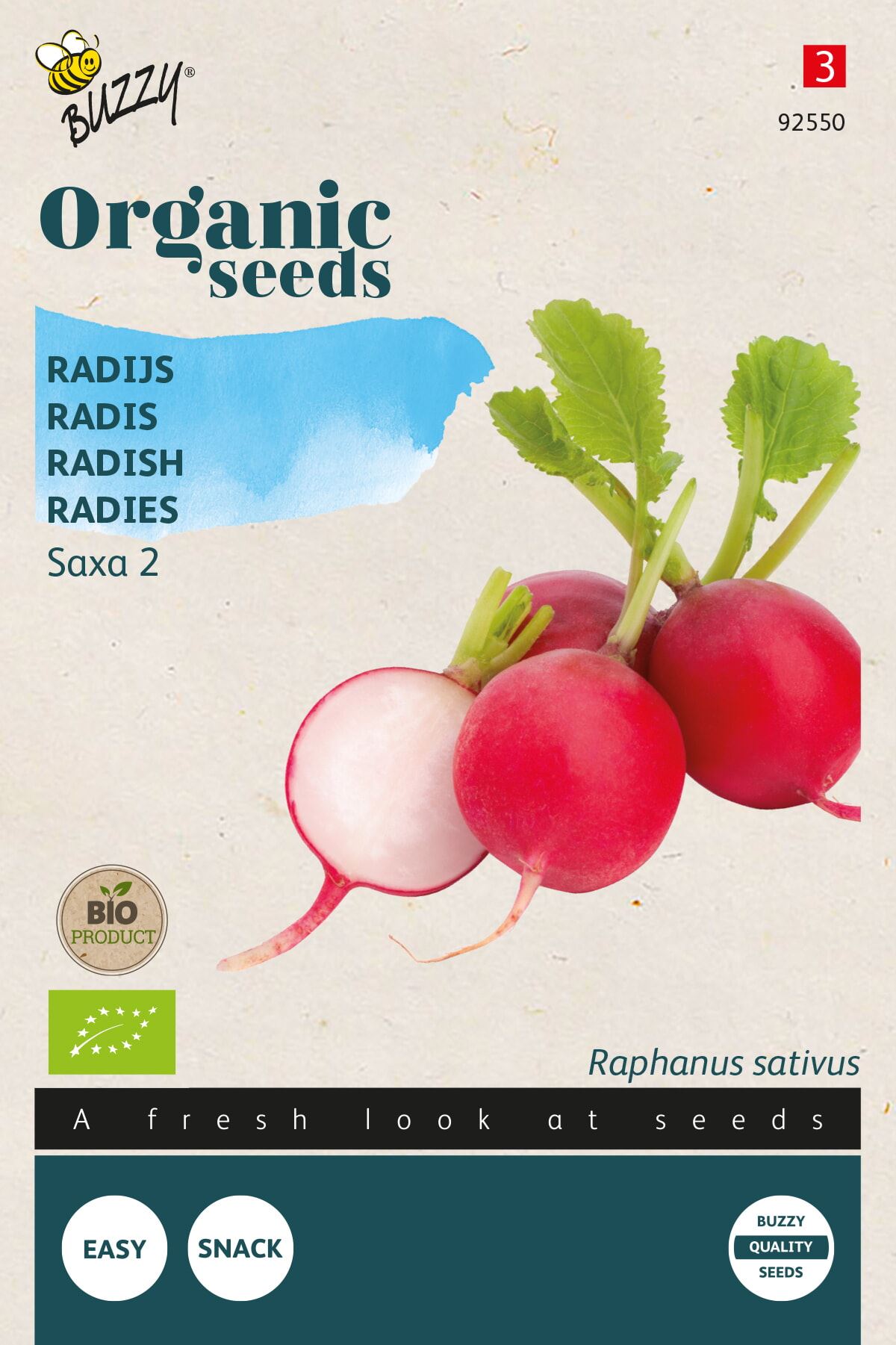 Buzzy® Bio Radijs zaden - Saxa afbeelding