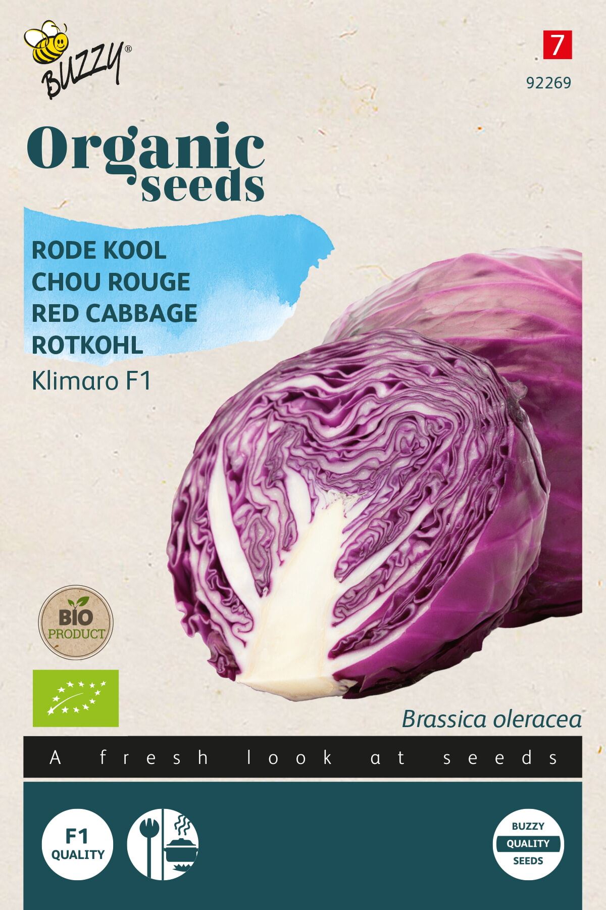 Buzzy Organic Rode Kool'Klimaro F1'- Biologisch afbeelding