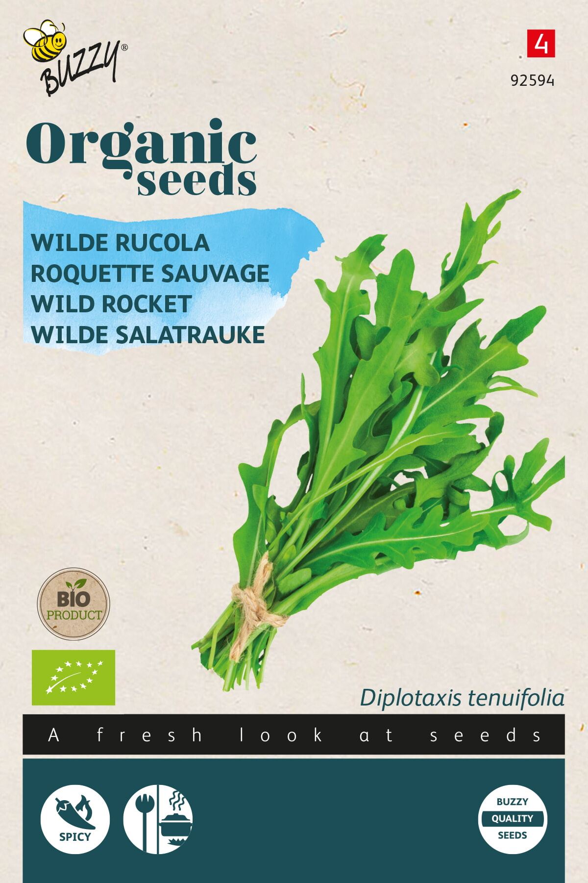 Buzzy® Bio Rucola zaden - Wilde Meerjarige afbeelding