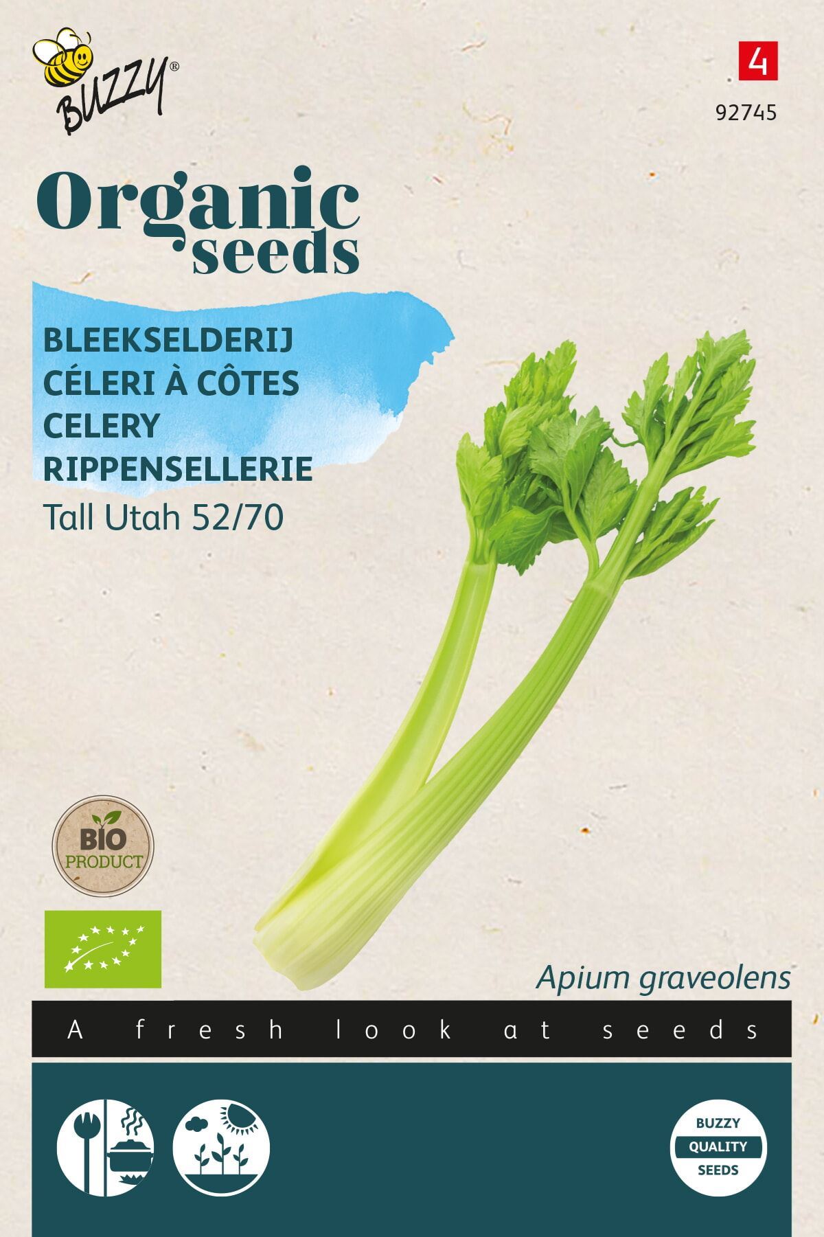 Buzzy® Bio Selder zaden - Tall Utah afbeelding