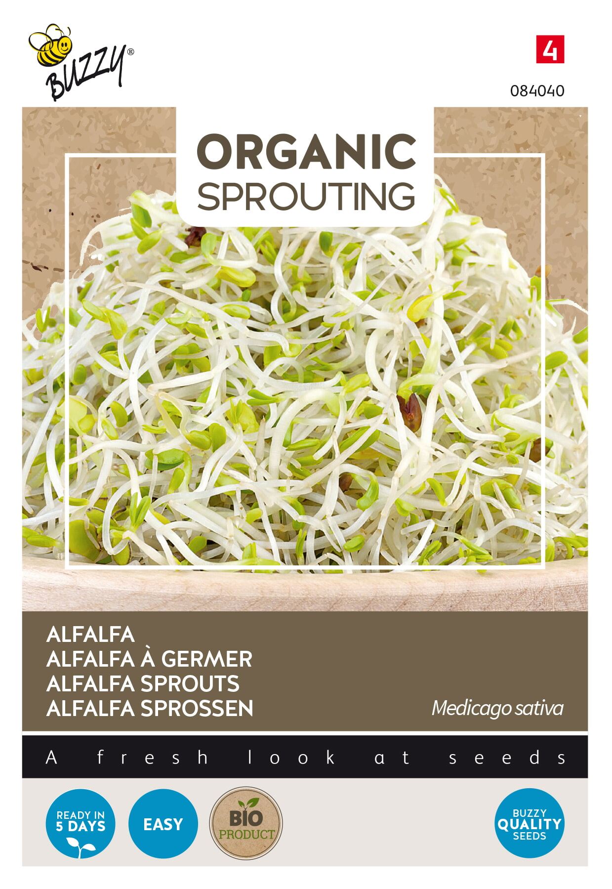 Buzzy® Bio Knip&Eet zaden - Alfalfa Spruitgroente afbeelding