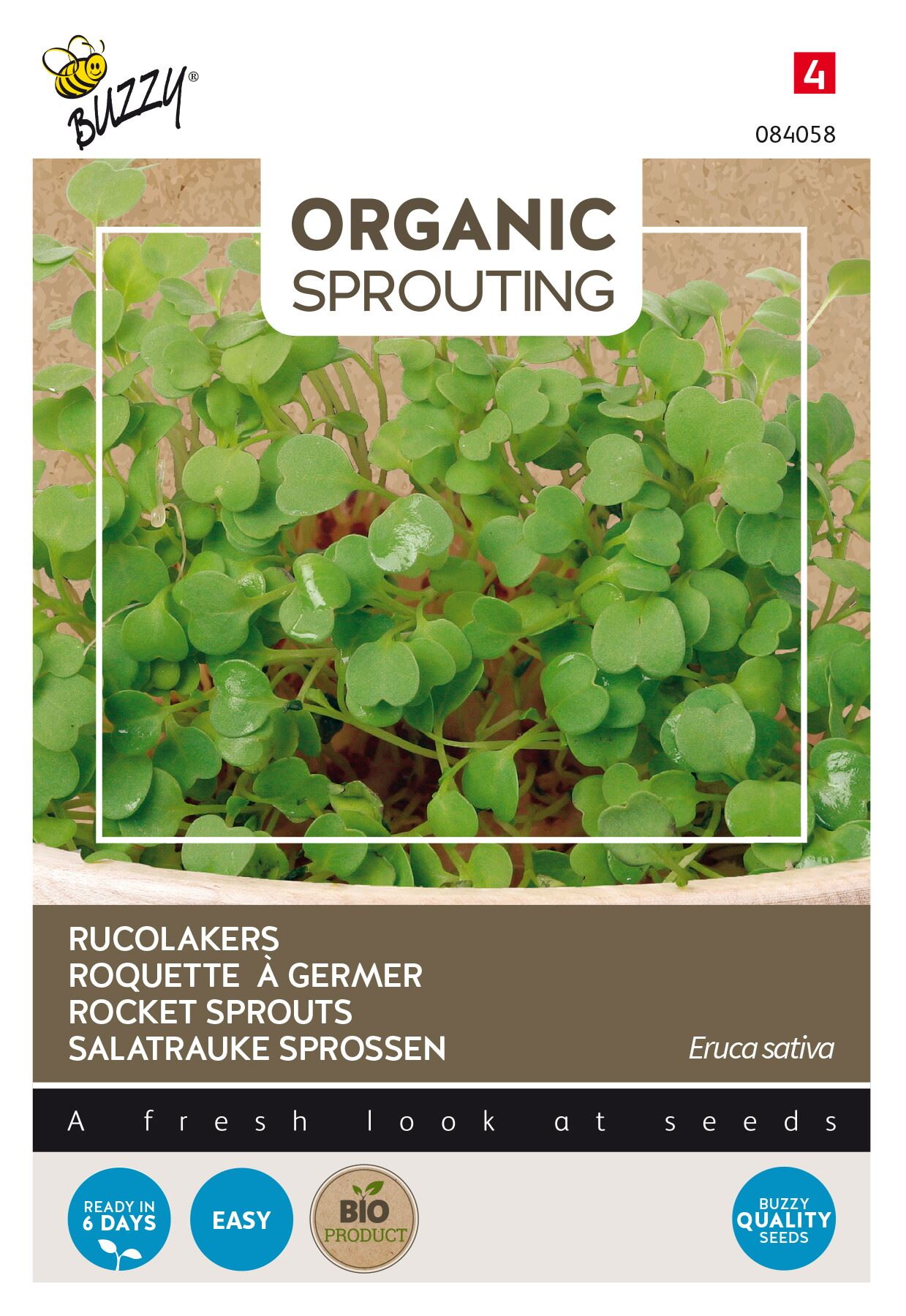 Buzzy® Bio Knip&Eet - Rucolakers zaden afbeelding