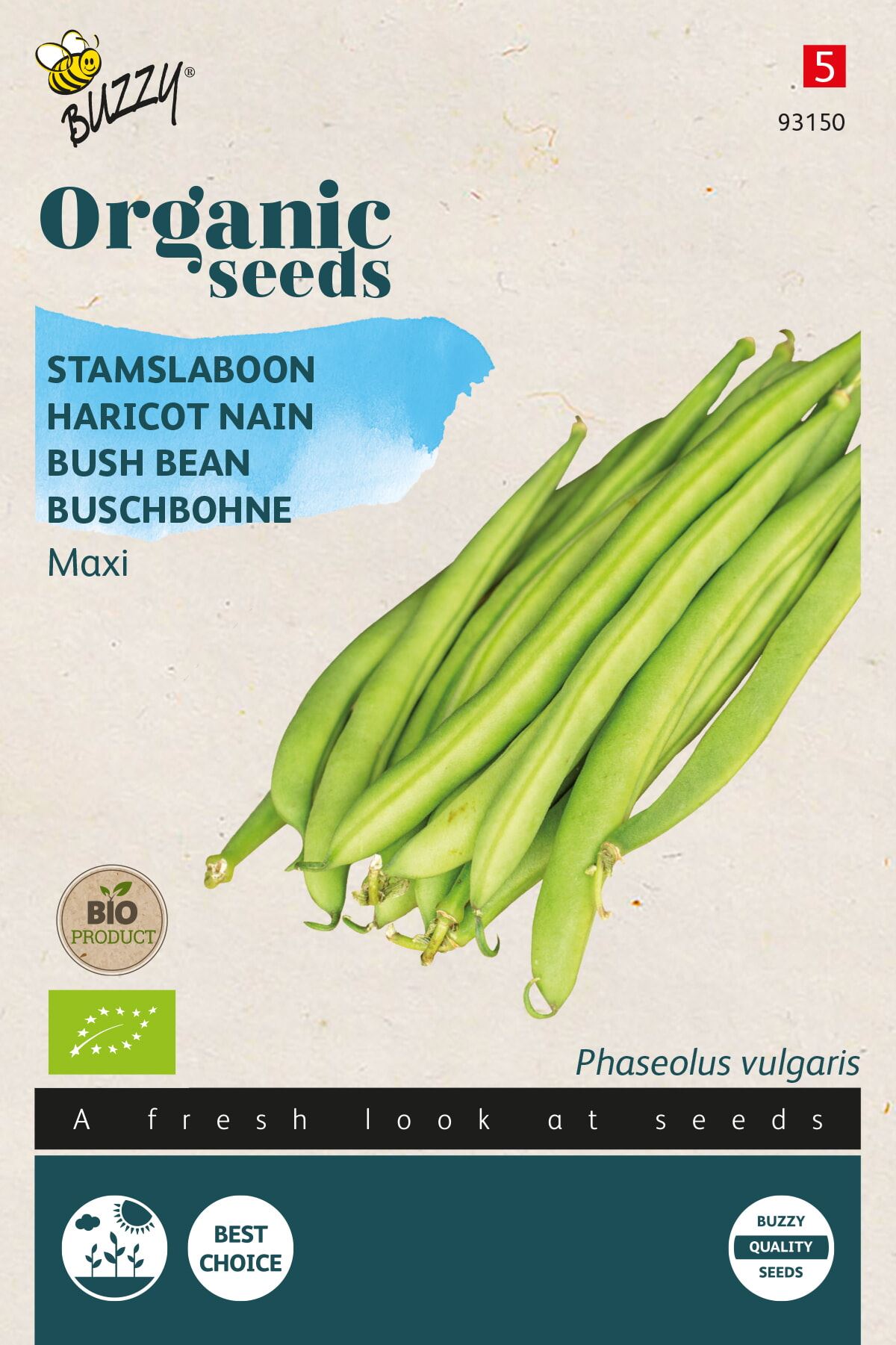 Buzzy® Bio Stamslabonen zaden - Maxi afbeelding