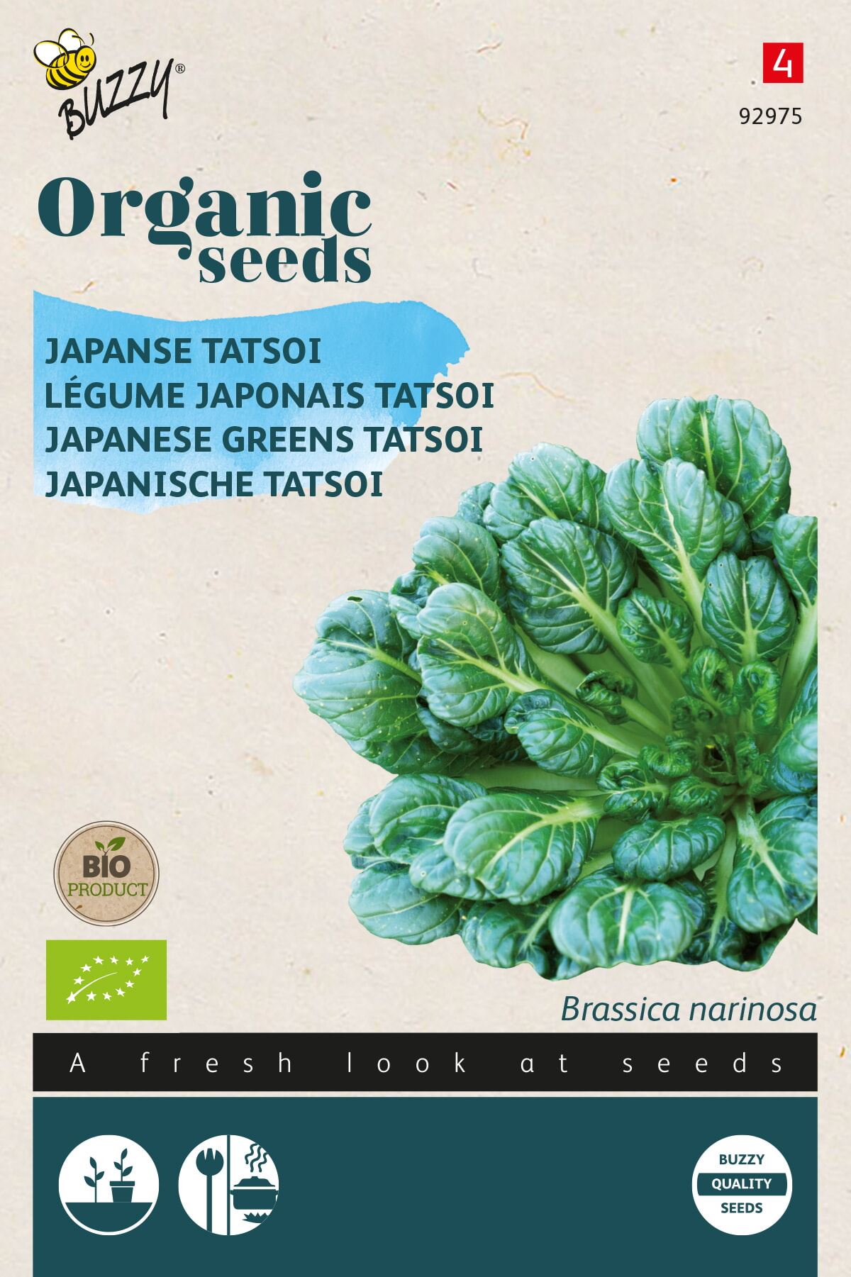 Buzzy® Bio Tatsoi zaden afbeelding