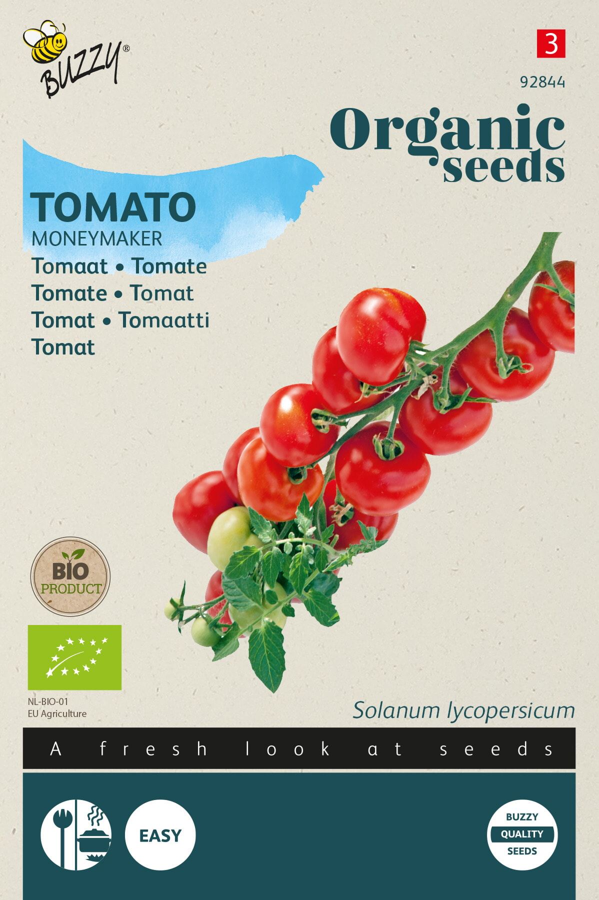Buzzy Organic tomaat Moneymaker groentezaden afbeelding