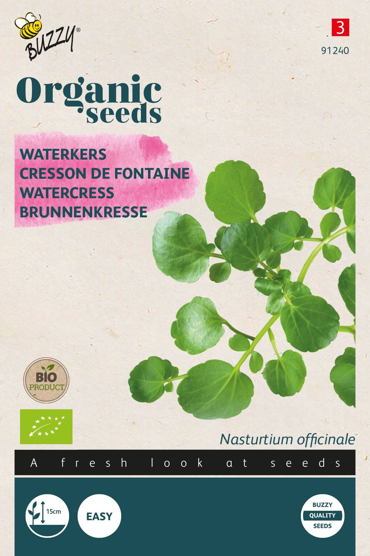 Buzzy® Waterkers zaden - Bio afbeelding