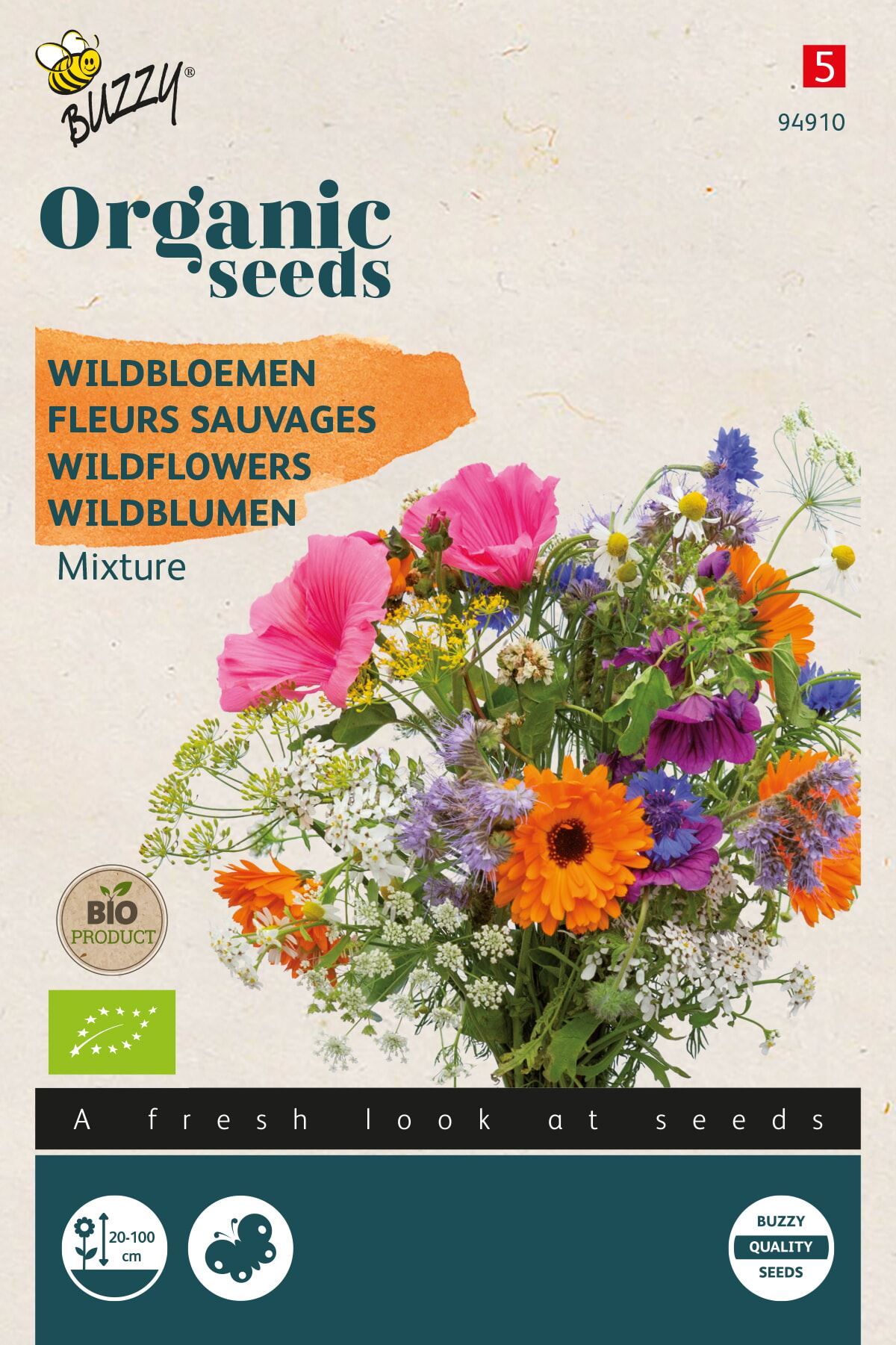 Buzzy bloemenweide - Wildbloemenmengsel afbeelding