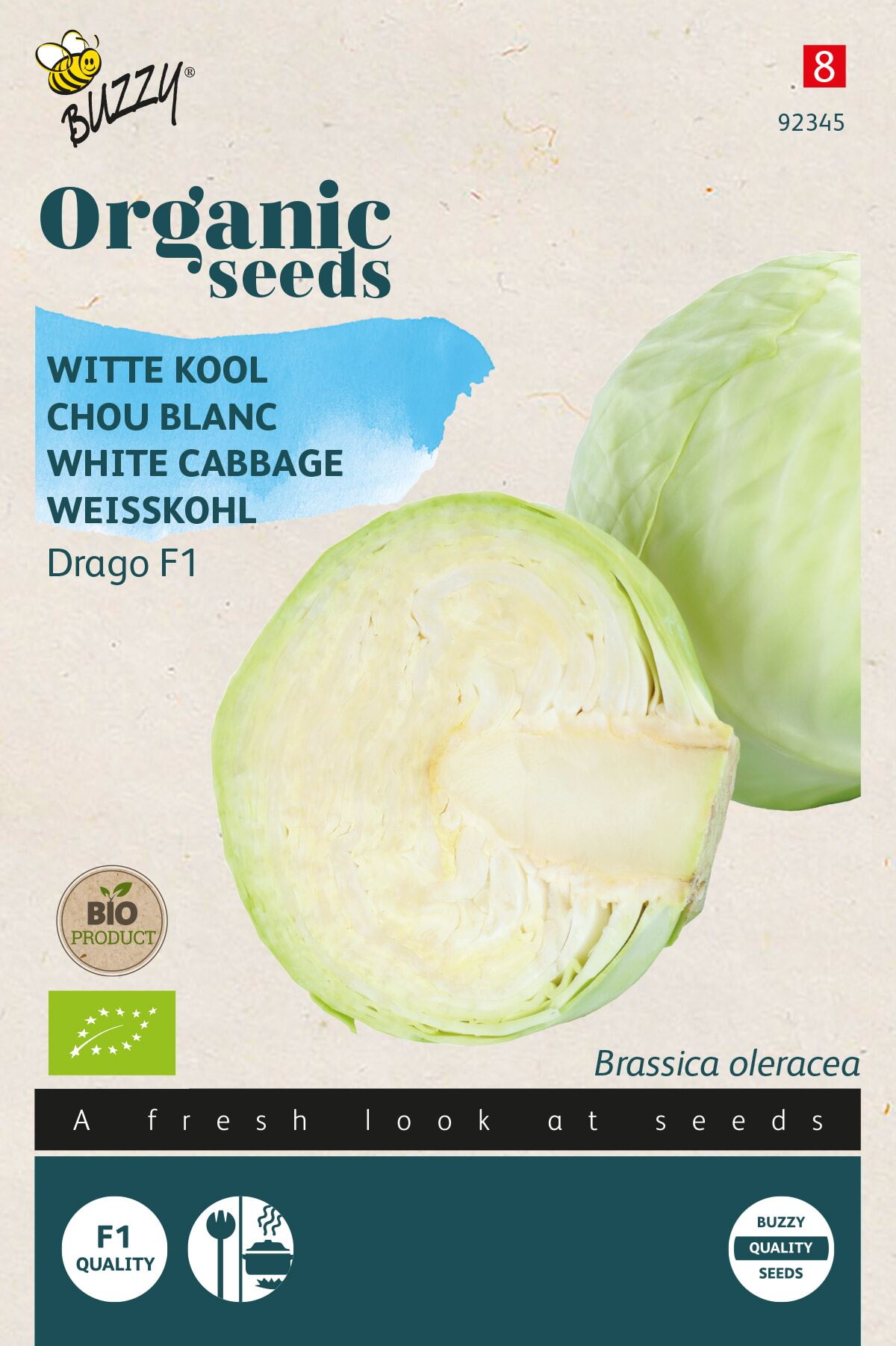 Buzzy Organic Witte Kool'Drago F1'- Biologisch afbeelding