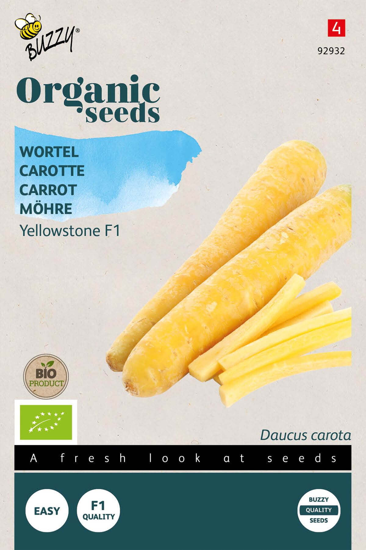 Buzzy Organic biologische Yellowstone wortel (F1) afbeelding