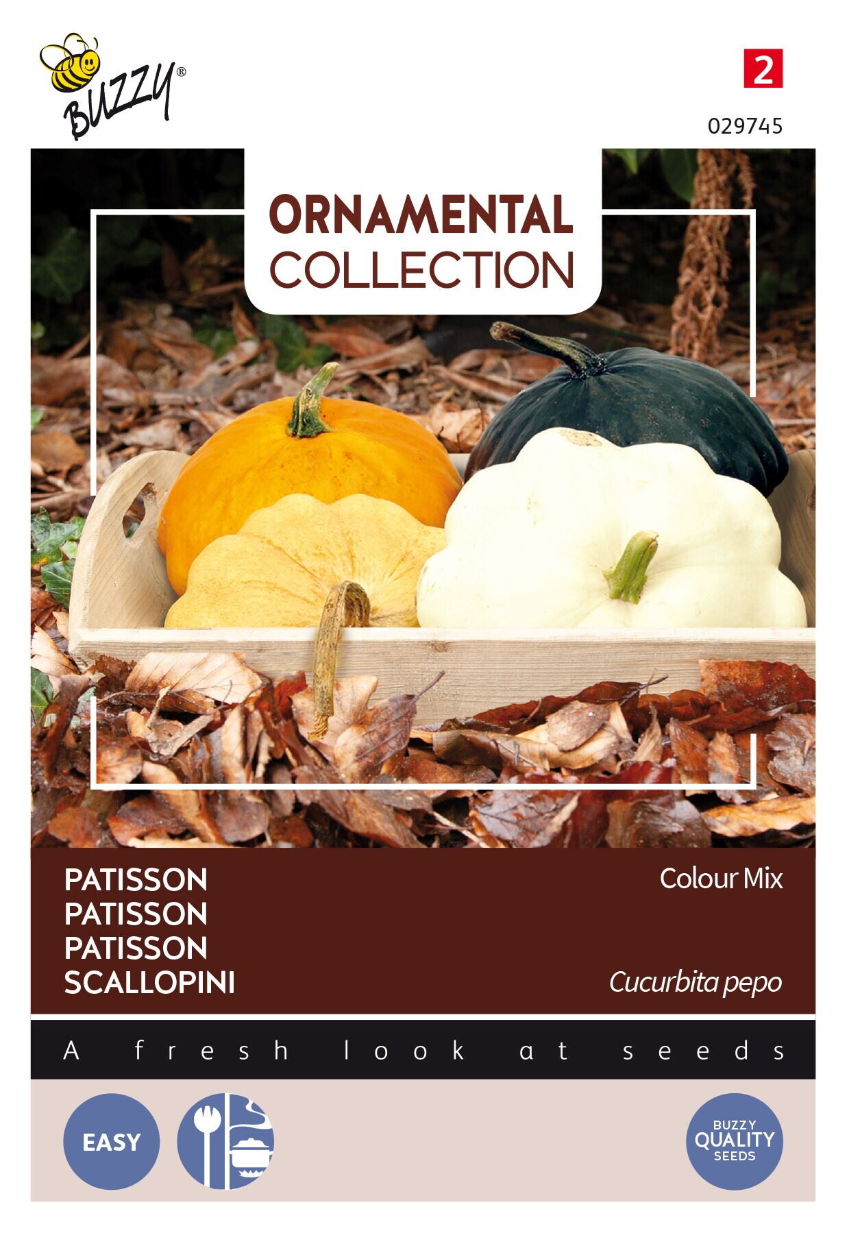 Buzzy® Courgette/Patisson zaden - kleurenmix afbeelding