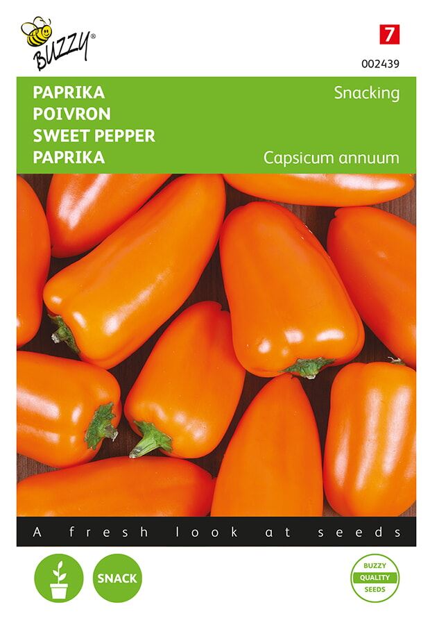 Buzzy® Snackpaprika zaden - Oranje Naranja afbeelding