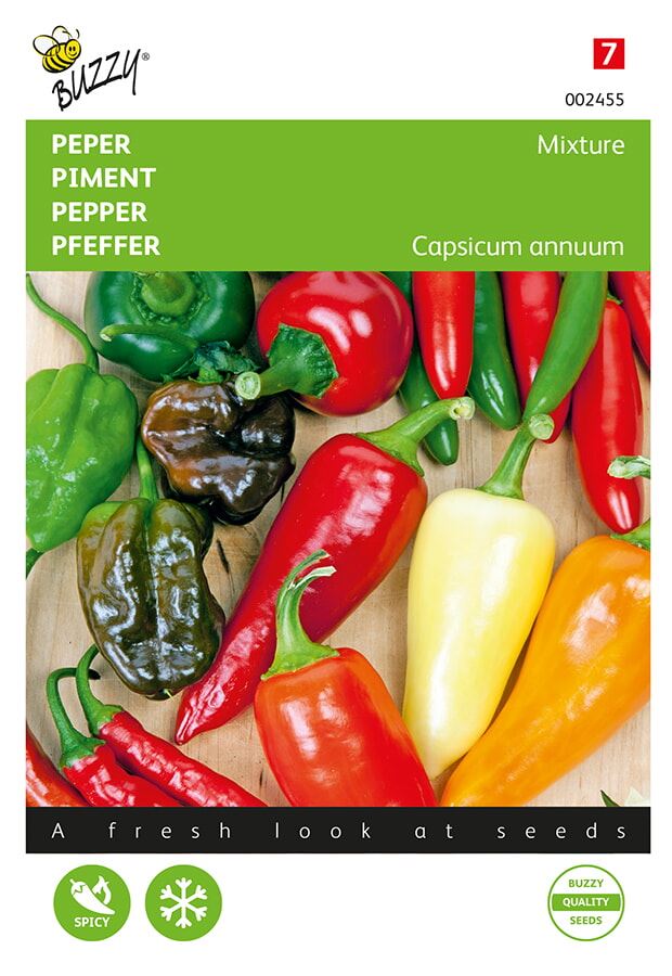 Buzzy® Peper zadenmix - 5 soorten afbeelding