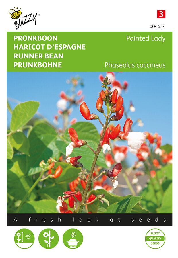 Buzzy® Pronkboon zaden - Painted Lady - 20g