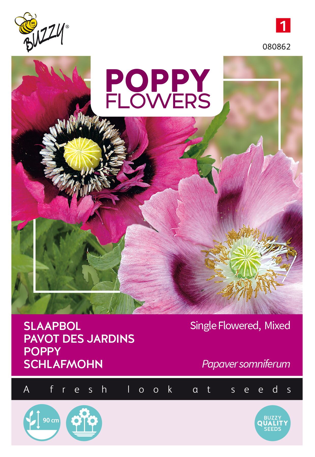 Buzzy® Poppies of the World - Papaver zaden - Slaapbol afbeelding