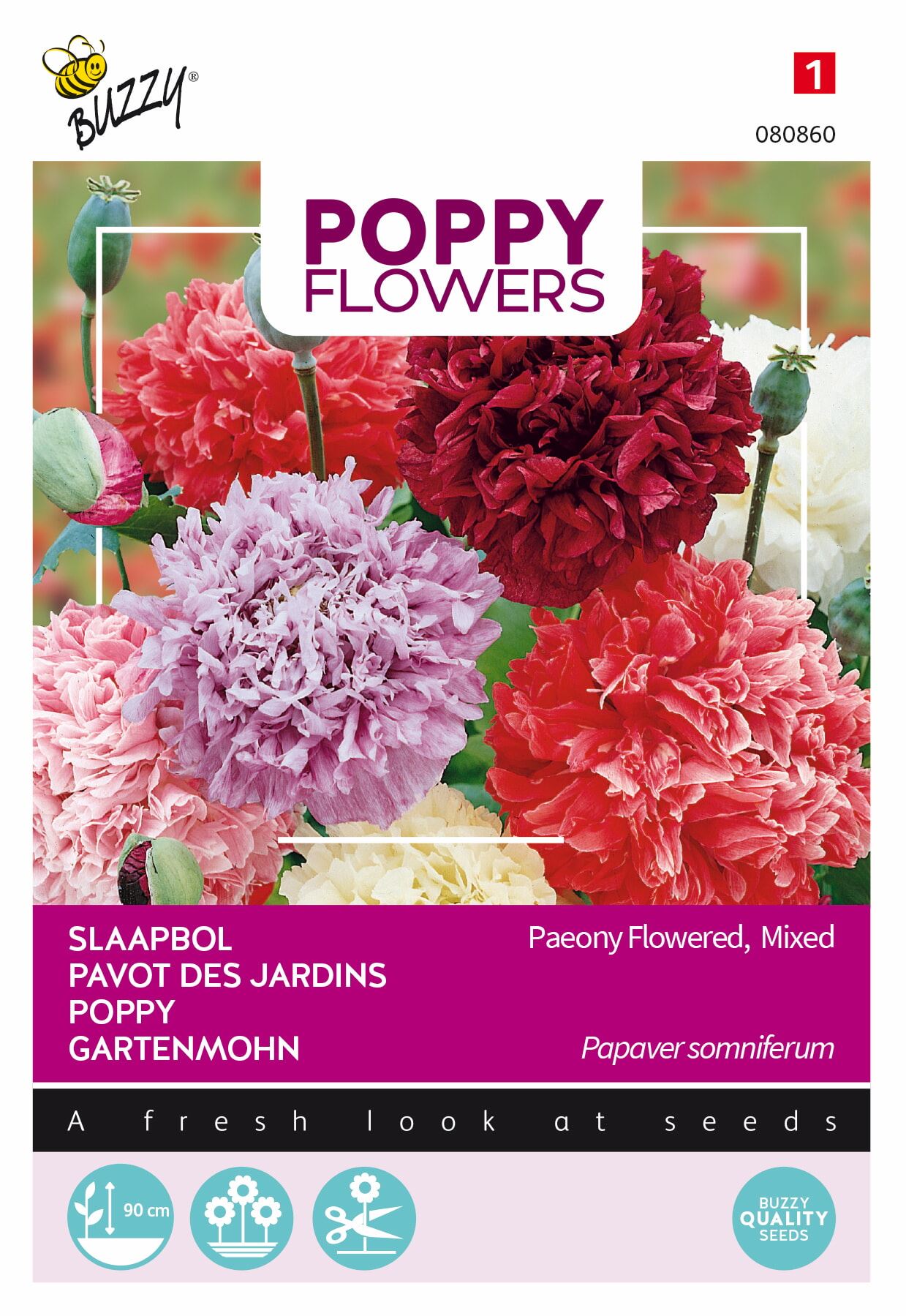 Buzzy® bloemzaden - Poppies of the World - Papaver afbeelding