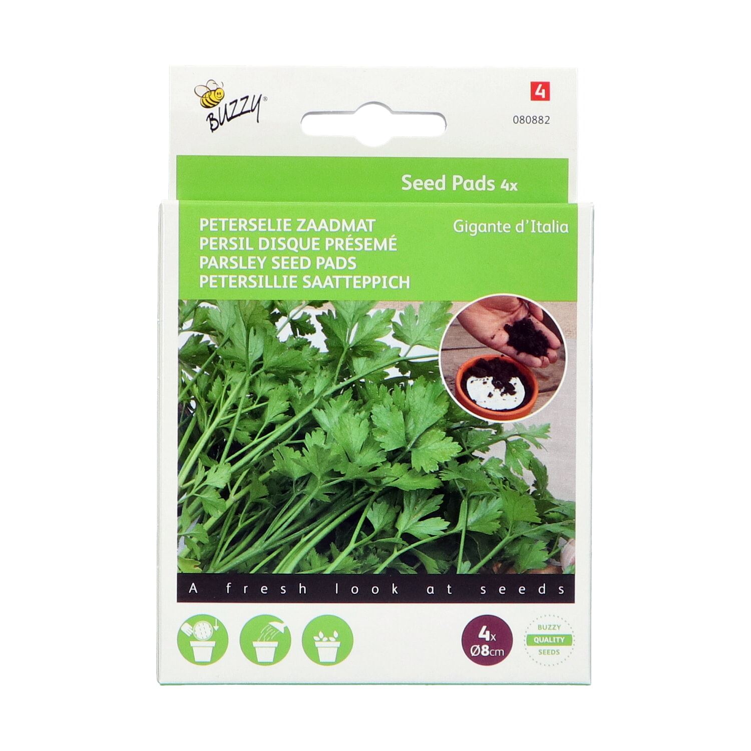 Buzzy® zaadmatjes Peterselie zaden - 4 stuks afbeelding