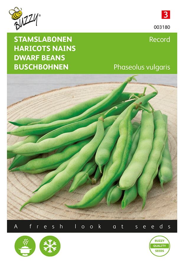 Buzzy® Stamslabonen zaden - Record verbeterde dubbel - zonder draad - 25g afbeelding
