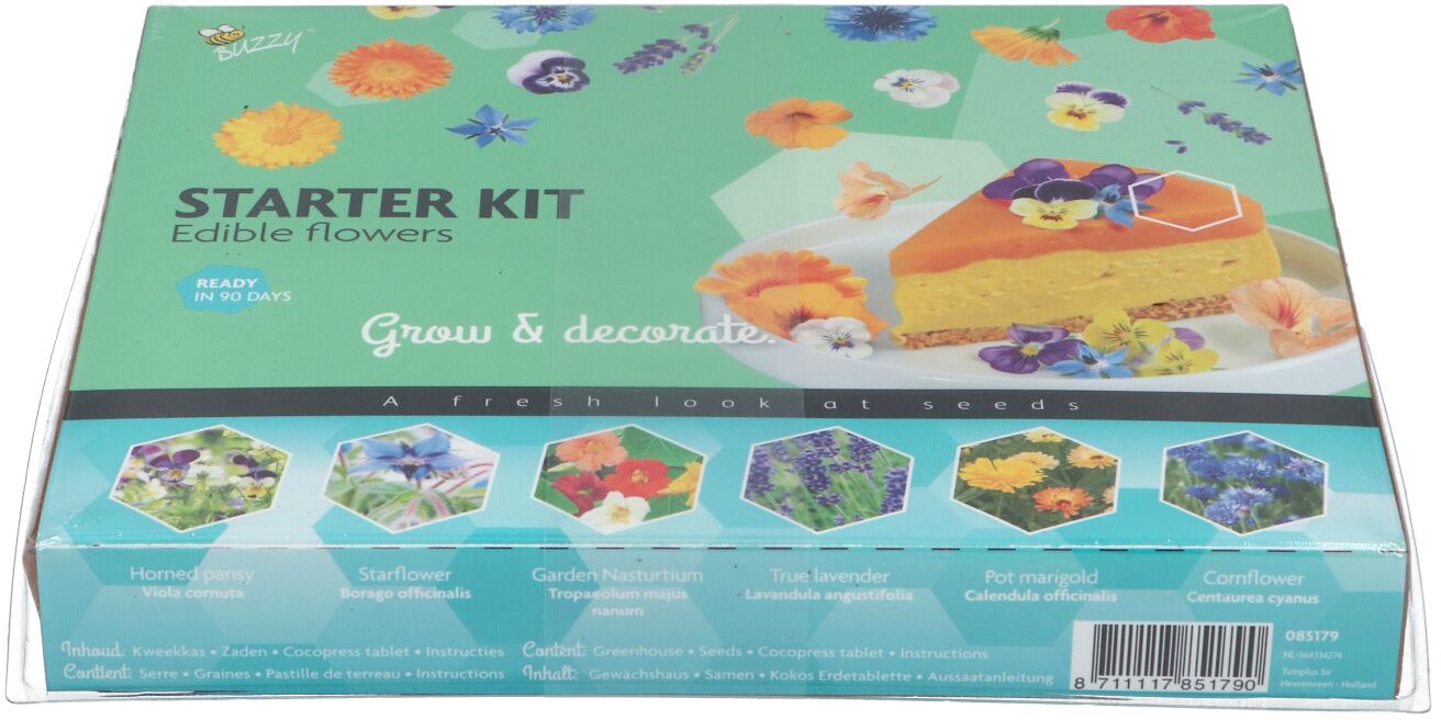 Buzzy® Complete Mini Kweekset Eetbare bloemenzaden afbeelding