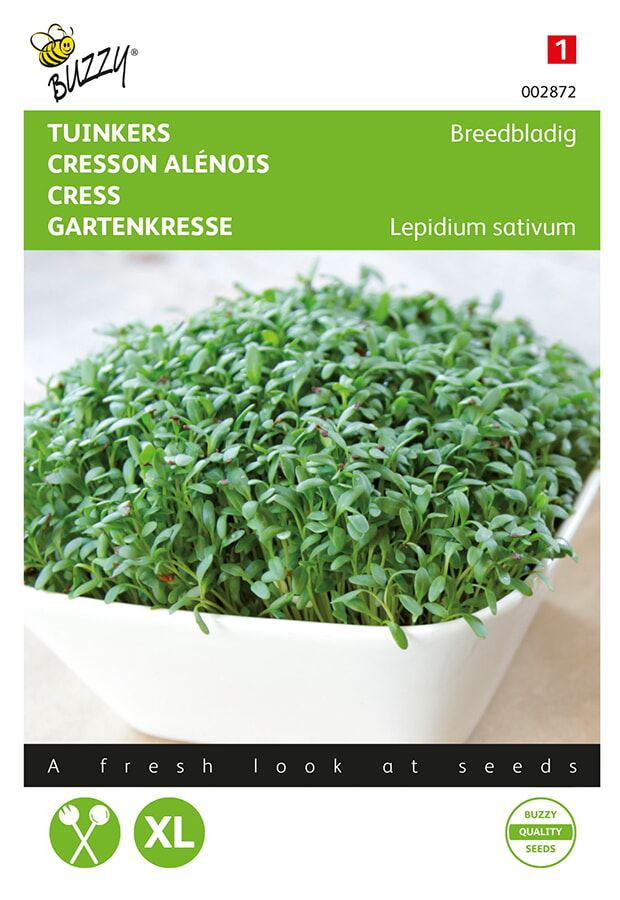 Buzzy® Grootbladige tuinkers zaden afbeelding