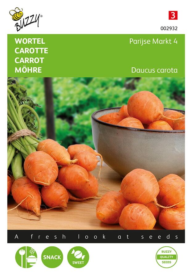 Buzzy® Wortelen zaden - Parijse Markt afbeelding