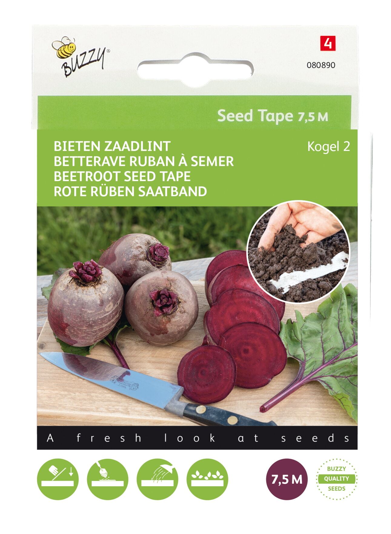 Buzzy bieten kogel zaadband - Zaadlint kogel 2 (7,5m) afbeelding