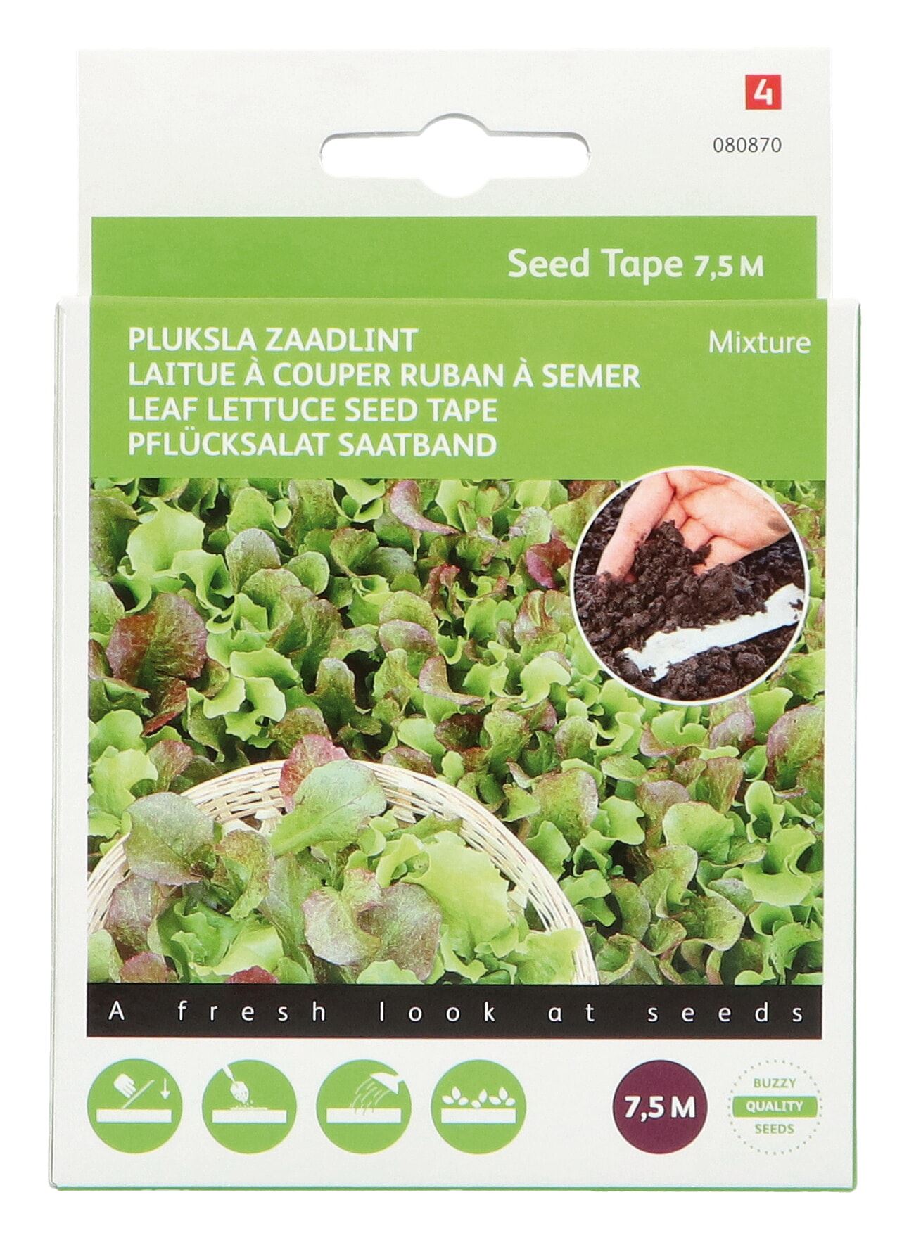 Buzzy® Zaadlint Pluksla zaden - gemengd afbeelding