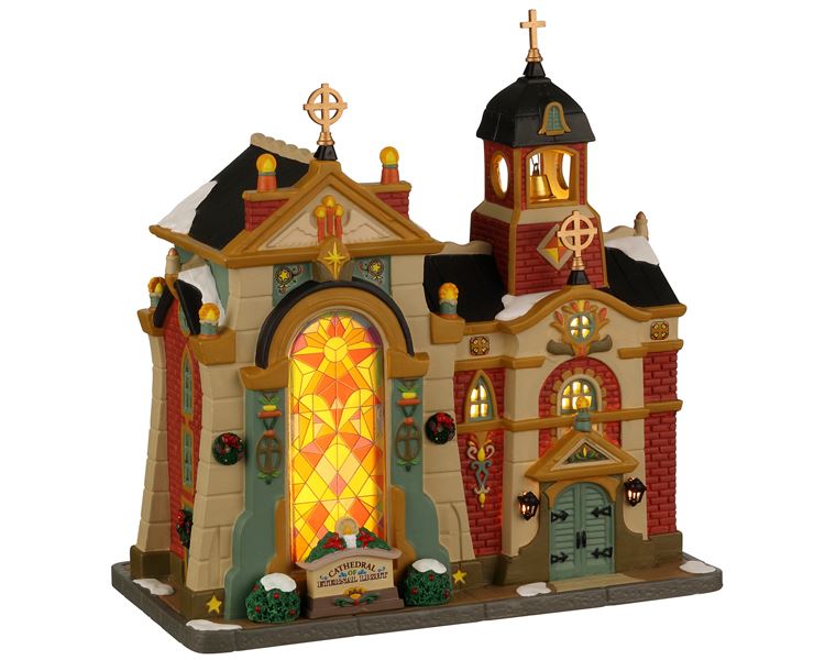 Lemax -'Cathedral Of Eternal Light'- Verlicht gebouw - Exclusief adapter afbeelding