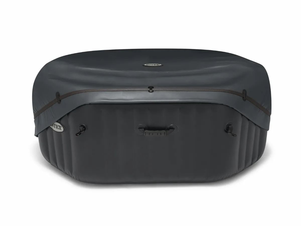 Intex thermische cover voor PureSpa 4-persoons spa - achthoek - donkergrijs - L203 x B203 x H72 cm afbeelding