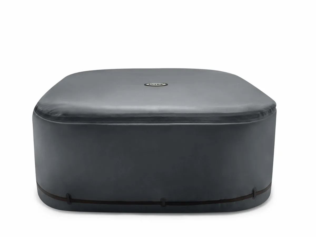 Intex thermische cover voor PureSpa 6-persoons spa - vierkant - donkergrijs - L196 x B196 x H72 cm afbeelding