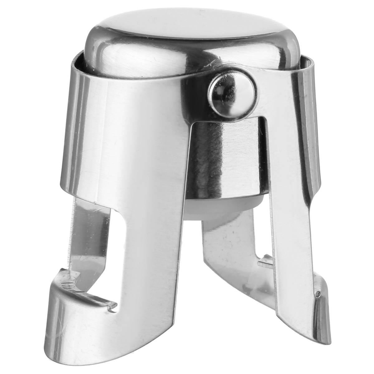 Secret de Gourmet Champagnestop RVS - Zilver - 4x3x5 cm