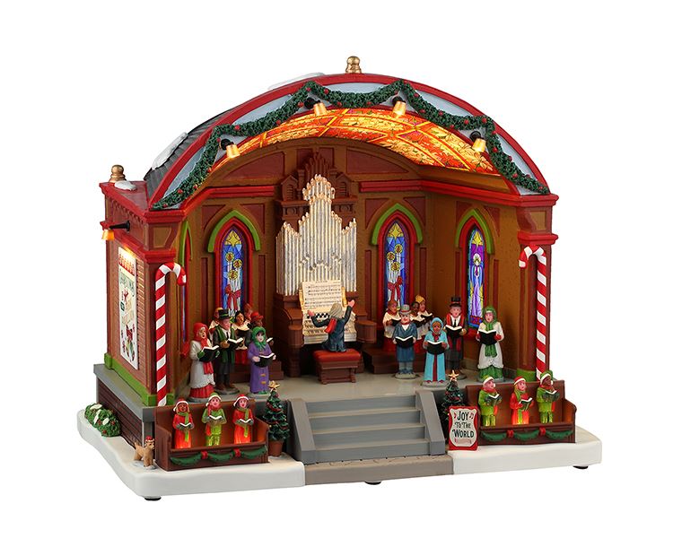Lemax - 'Christmas At The Park Pavilion' - Verlichte Sights & Sounds met animatie & muziek - Inclusief adapter